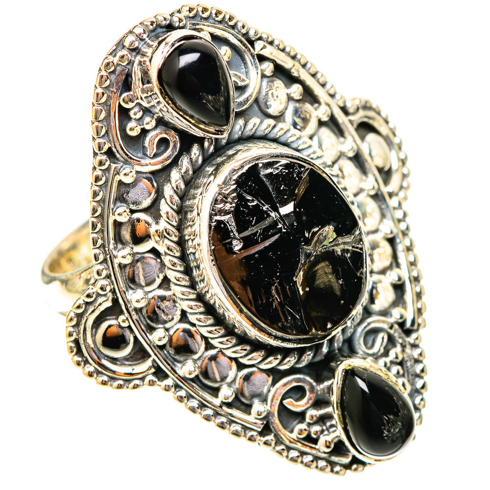 Shungite Rings handcrafted by Anasilvercos - RING120101 - Photo 2