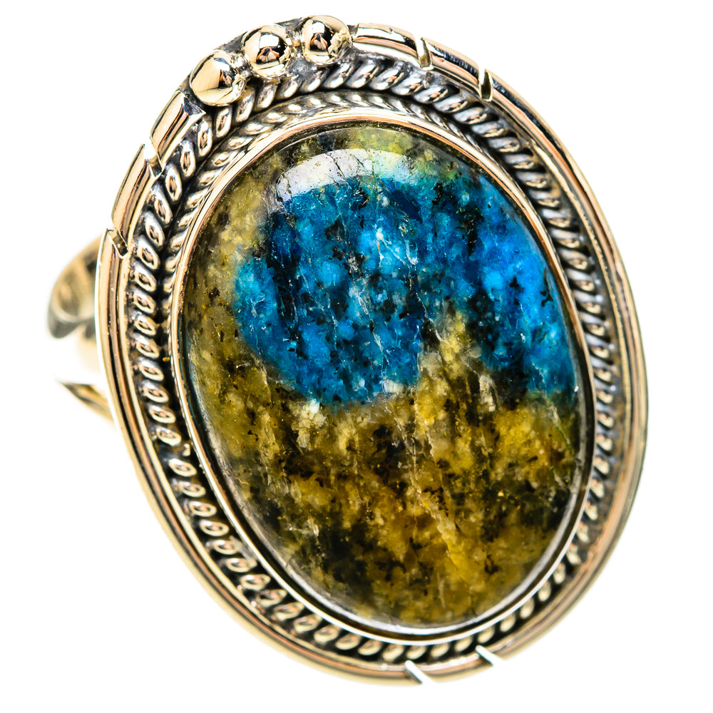 K2 Blue Azurite Rings handcrafted by Anasilvercos - RING120109 - Photo 2