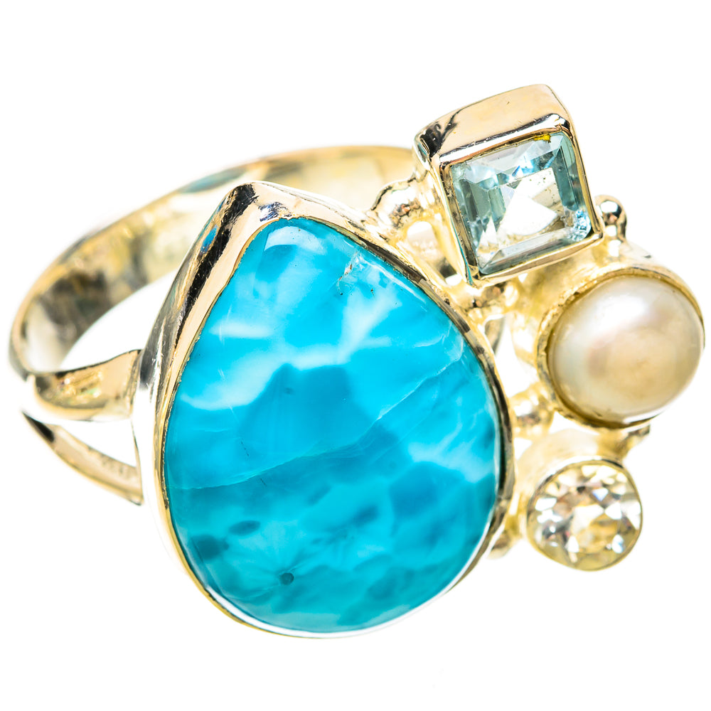 Larimar Rings handcrafted by Anasilvercos - RING120114 - Photo 2