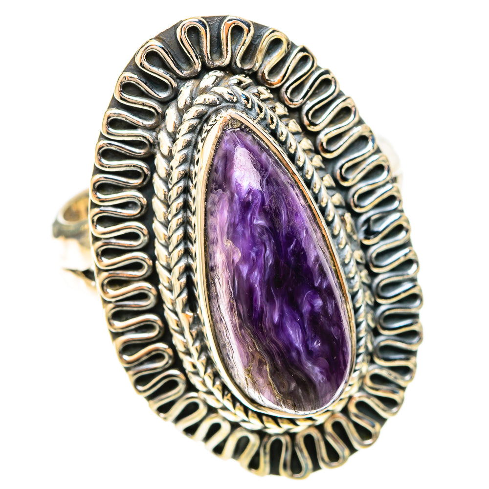 Charoite Rings handcrafted by Anasilvercos - RING120129 - Photo 2
