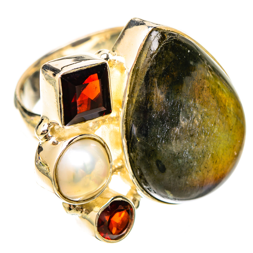Labradorite Rings handcrafted by Anasilvercos - RING120138 - Photo 2