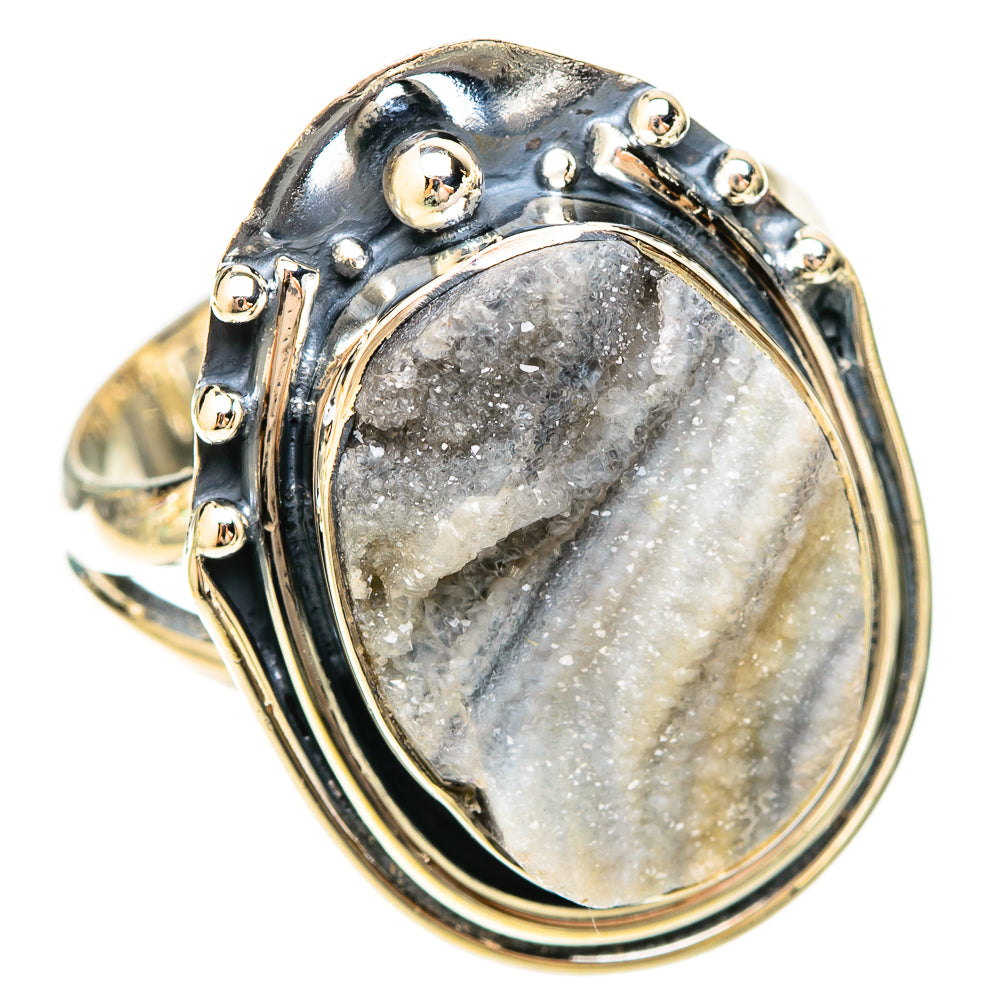 Desert Druzy Rings handcrafted by Anasilvercos - RING120142 - Photo 2