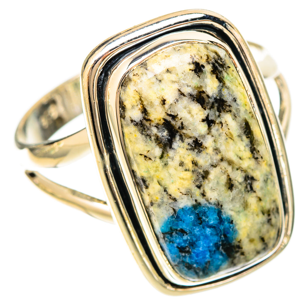 K2 Blue Azurite Rings handcrafted by Anasilvercos - RING120144 - Photo 2