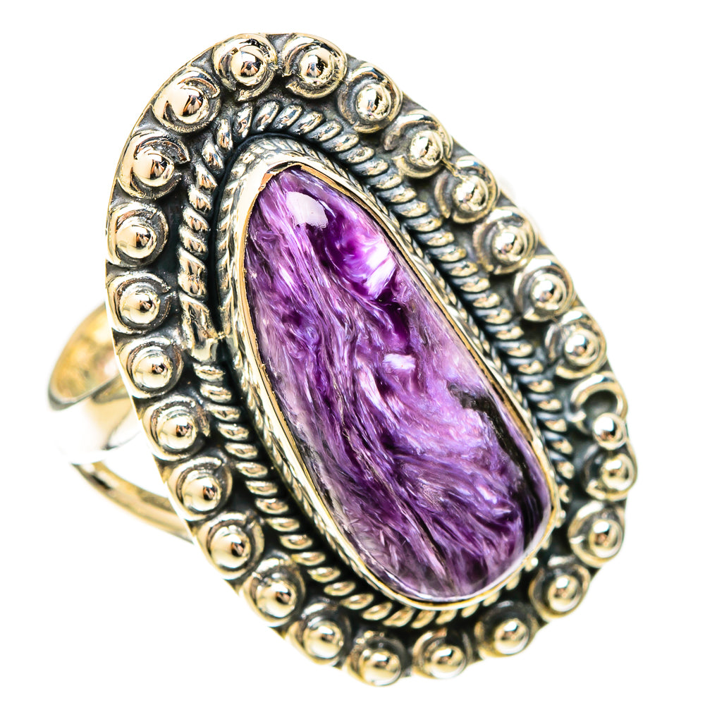 Charoite Rings handcrafted by Anasilvercos - RING120164 - Photo 2