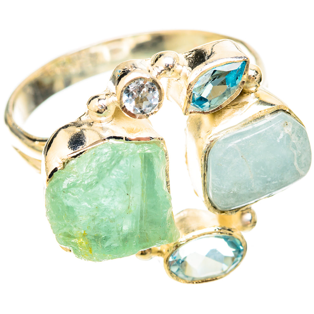 Aquamarine Rings handcrafted by Anasilvercos - RING120177 - Photo 2