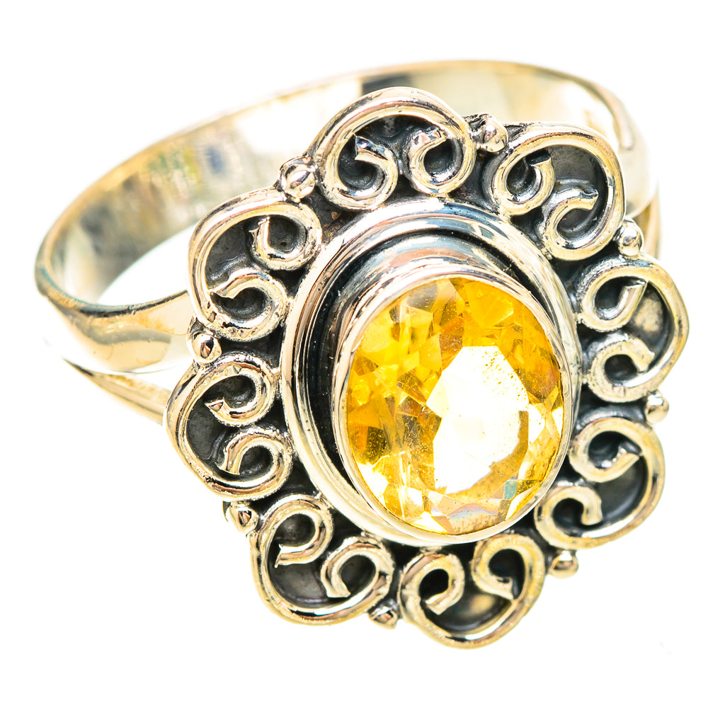 Citrine Rings handcrafted by Anasilvercos - RING120190 - Photo 2
