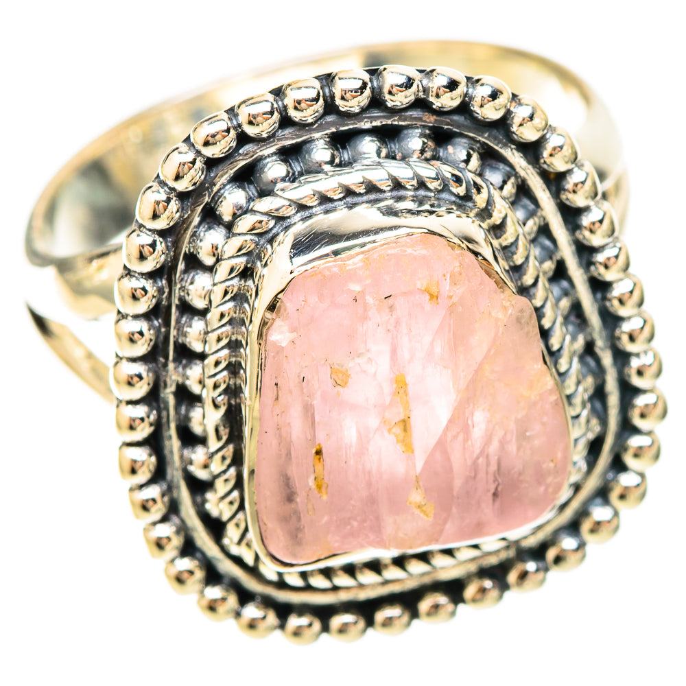 Rose Quartz Rings handcrafted by Anasilvercos - RING120257 - Photo 2