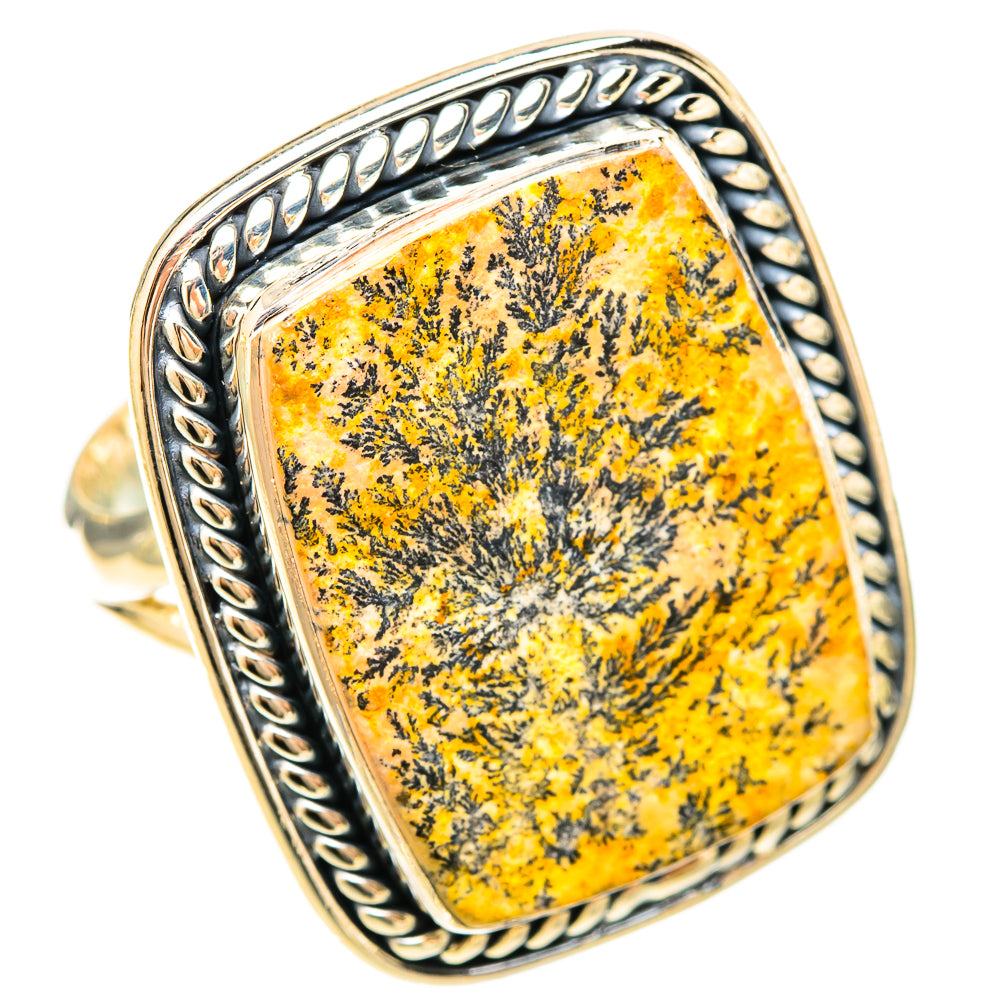 Germany Psilomelane Dendrite Rings handcrafted by Anasilvercos - RING120291 - Photo 2