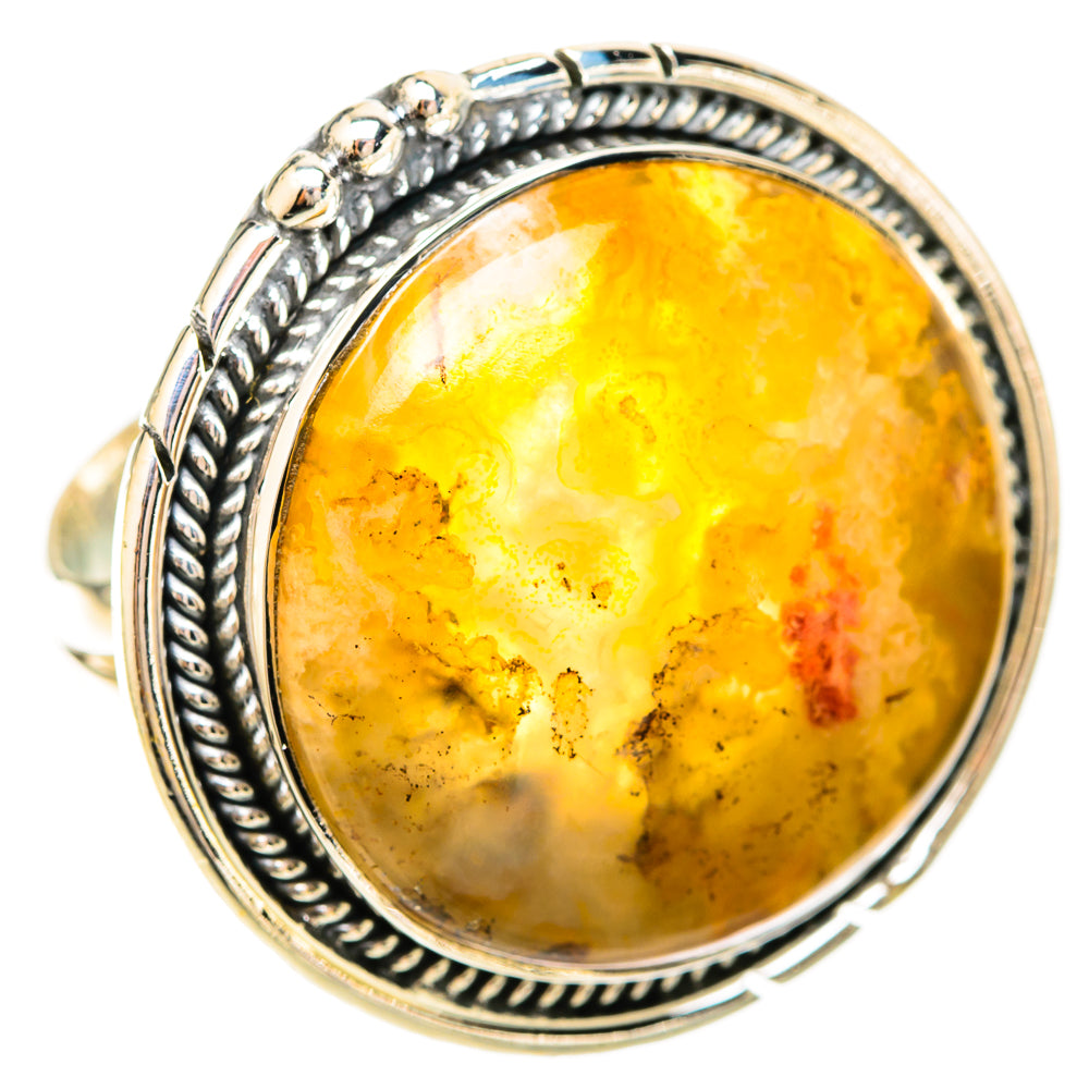 Plume Agate Rings handcrafted by Anasilvercos - RING120294 - Photo 2