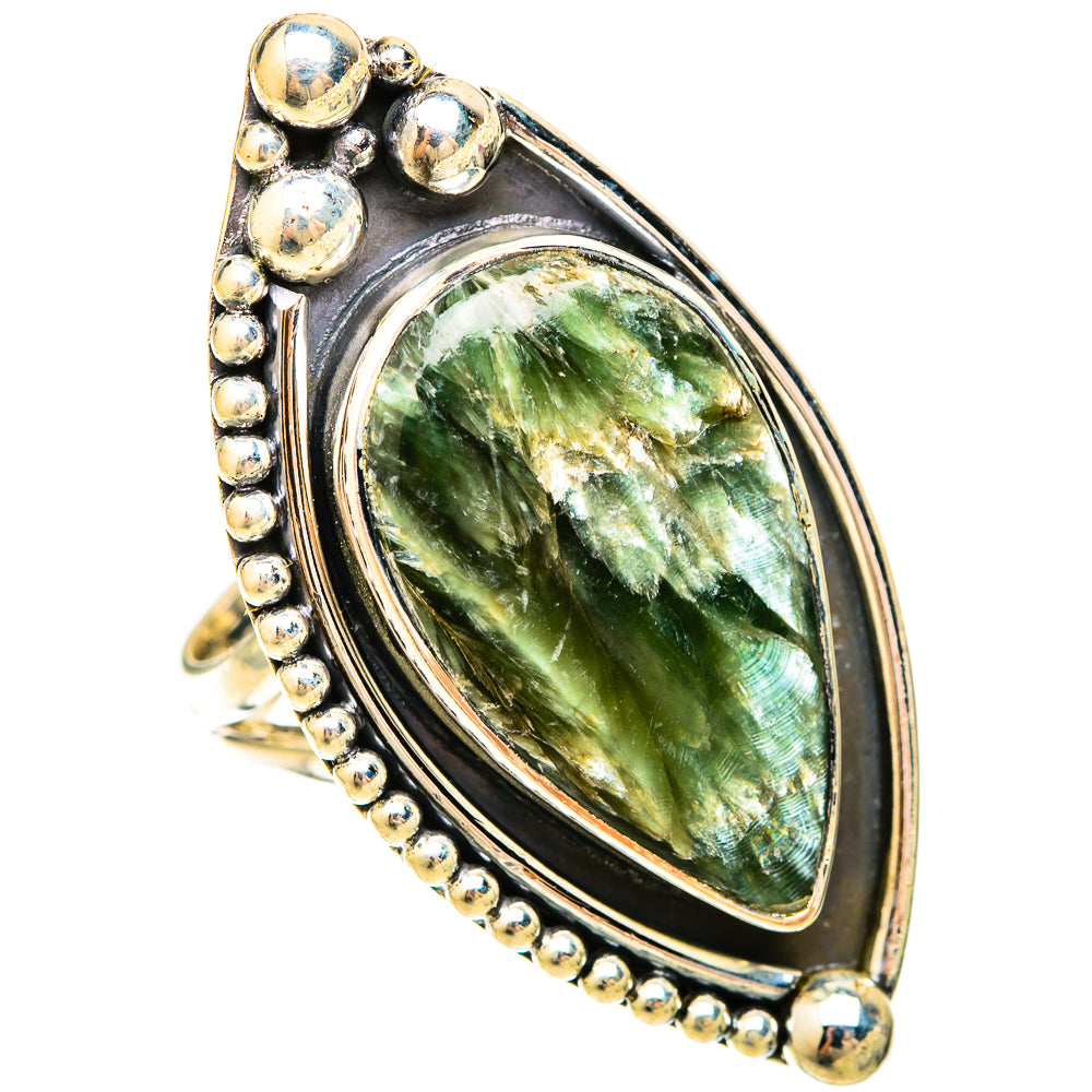 Seraphinite Rings handcrafted by Anasilvercos - RING120339 - Photo 2