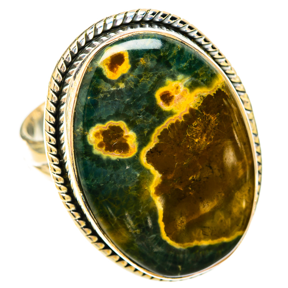 Ocean Jasper Rings handcrafted by Anasilvercos - RING120342 - Photo 2