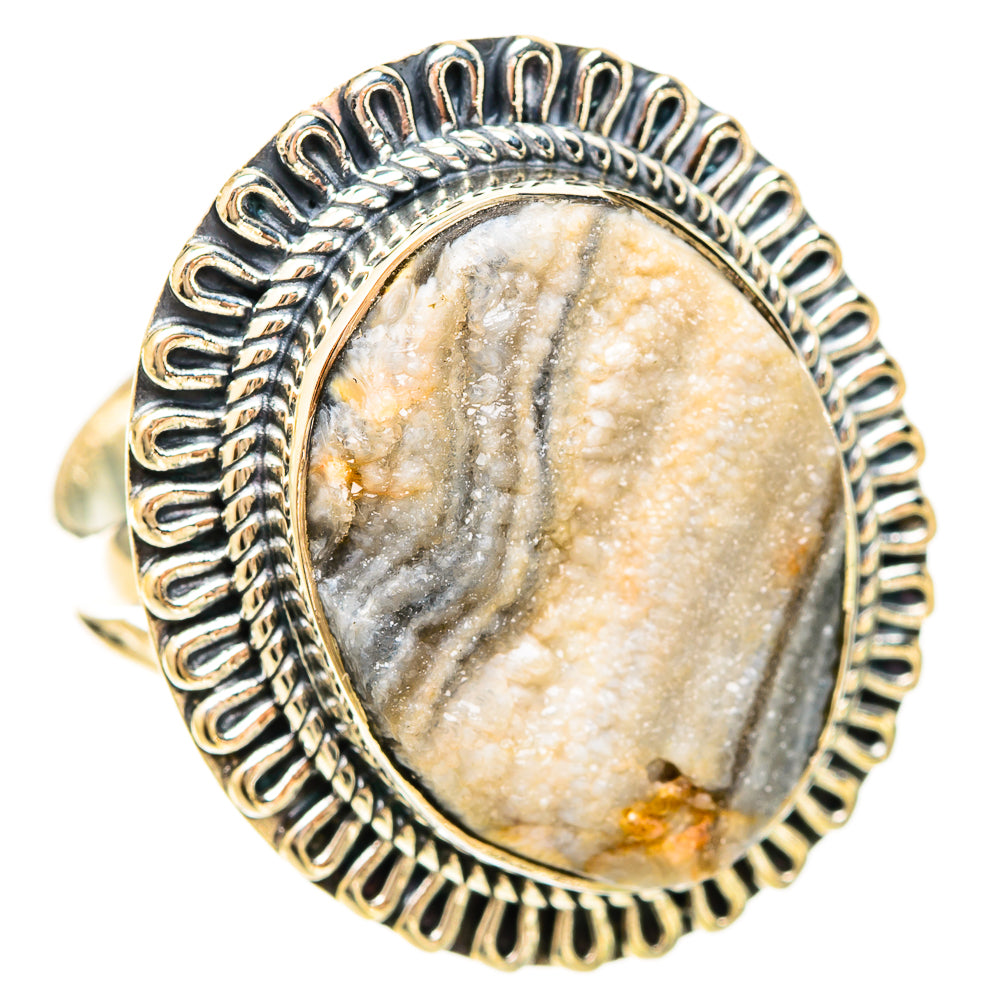 Desert Druzy Rings handcrafted by Anasilvercos - RING120374 - Photo 2