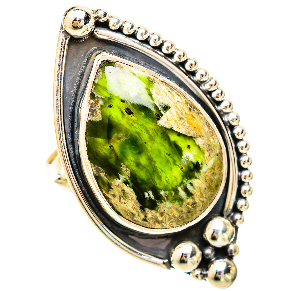 Australian Green Opal Rings handcrafted by Anasilvercos - RING120384 - Photo 2