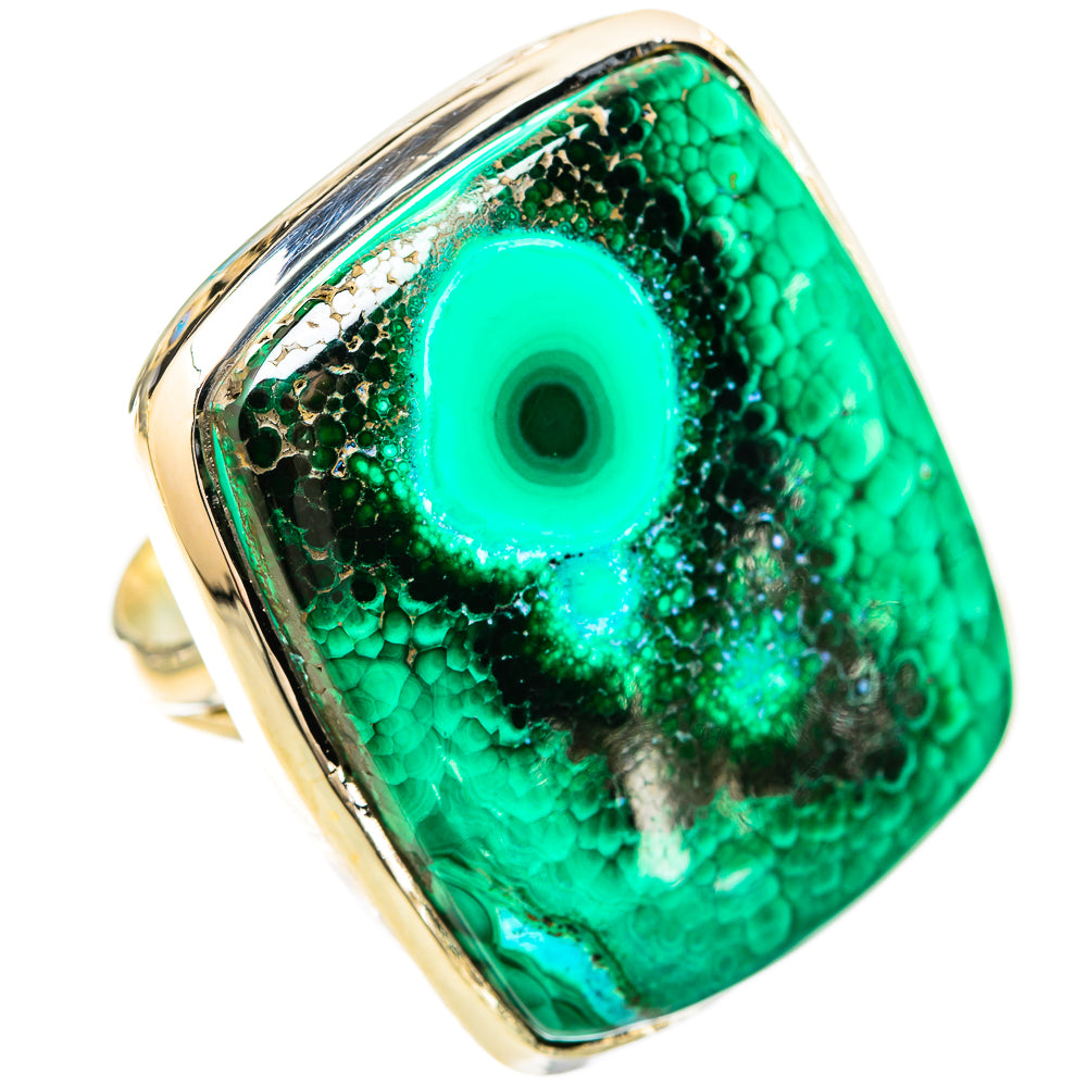 Malachite Rings handcrafted by Anasilvercos - RING120385 - Photo 2