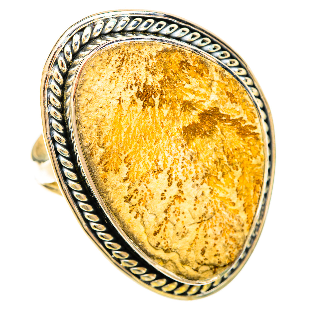 Germany Psilomelane Dendrite Rings handcrafted by Anasilvercos - RING120392 - Photo 2