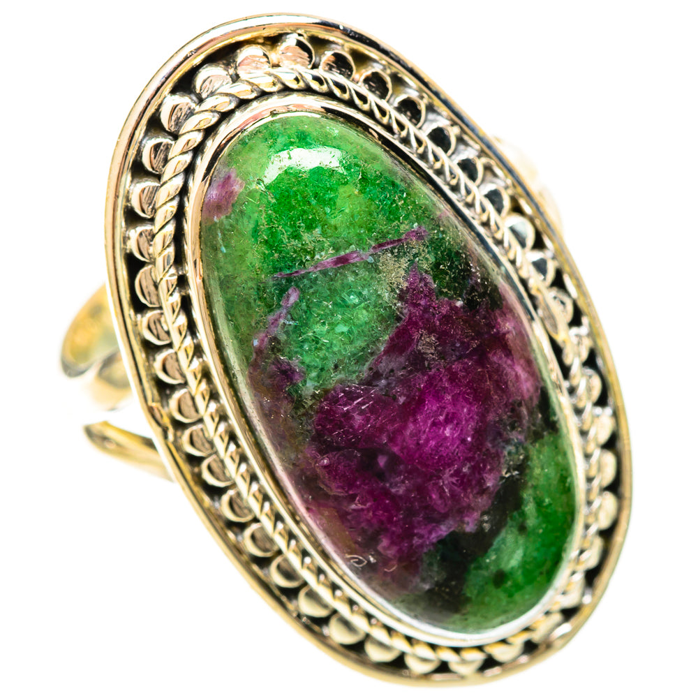 Ruby Zoisite Rings handcrafted by Anasilvercos - RING120413 - Photo 2
