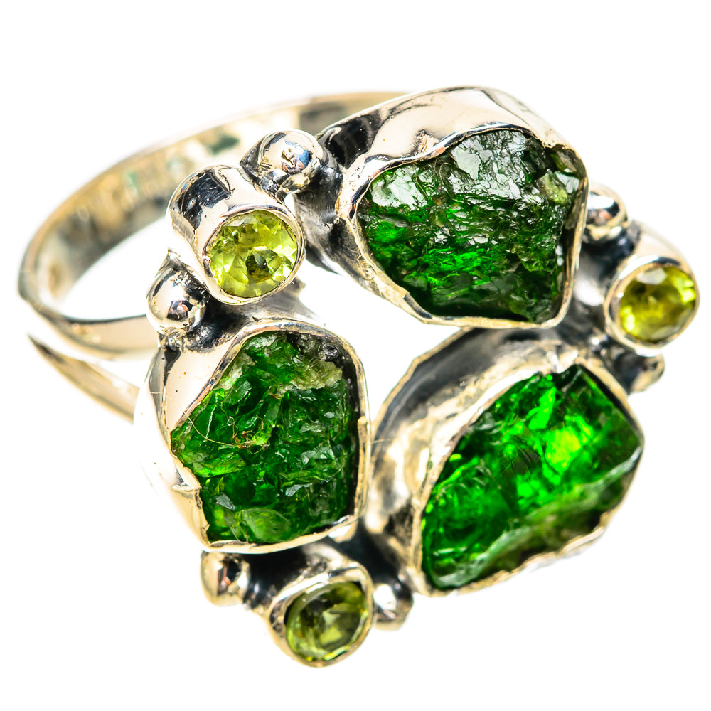 Chrome Diopside Rings handcrafted by Anasilvercos - RING120430 - Photo 2