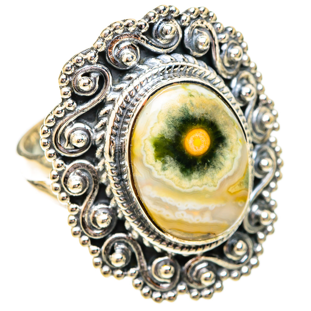 Ocean Jasper Rings handcrafted by Anasilvercos - RING120431 - Photo 2