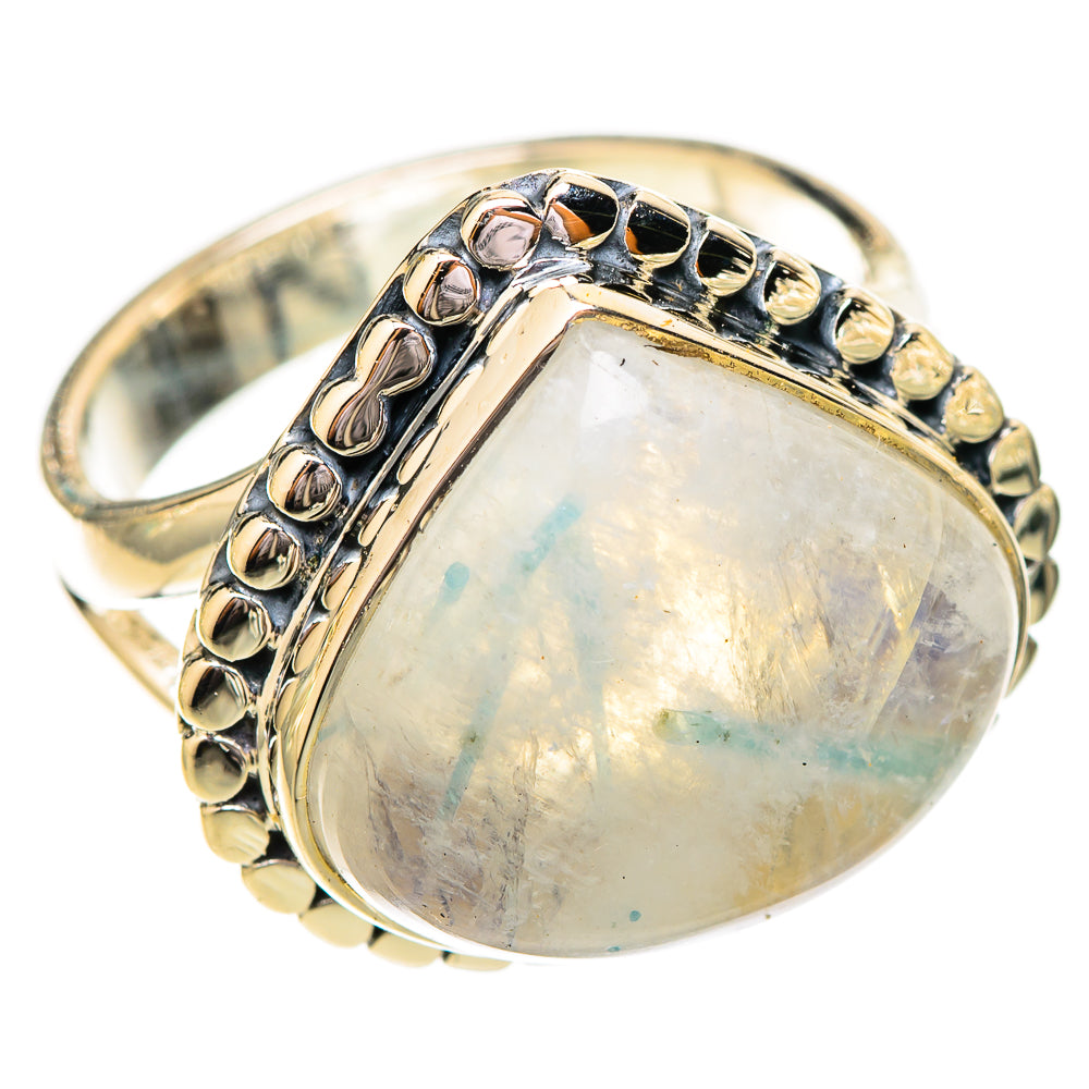 Rainbow Moonstone Rings handcrafted by Anasilvercos - RING120452 - Photo 2