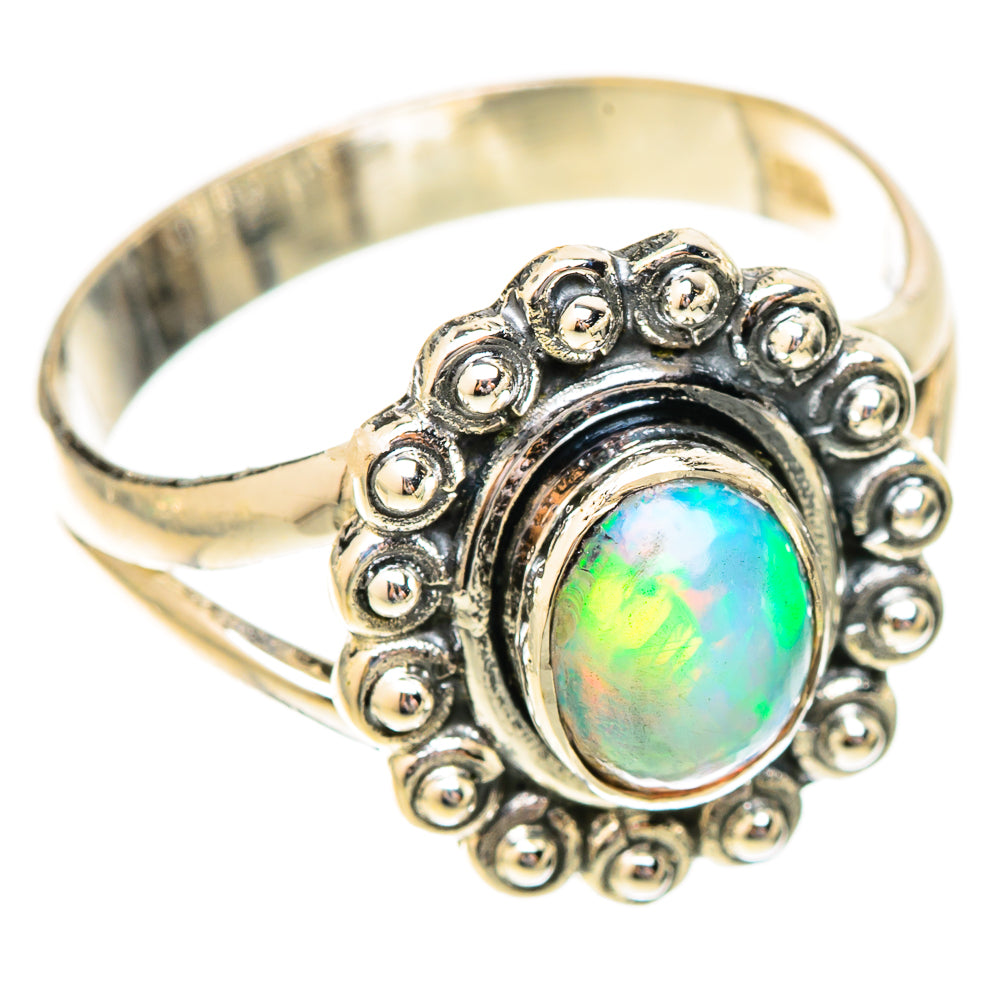 Ethiopian Opal Rings handcrafted by Anasilvercos - RING120459 - Photo 2