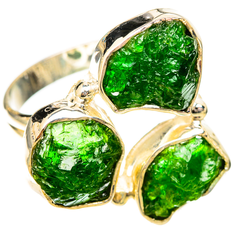 Chrome Diopside Rings handcrafted by Anasilvercos - RING120467 - Photo 2