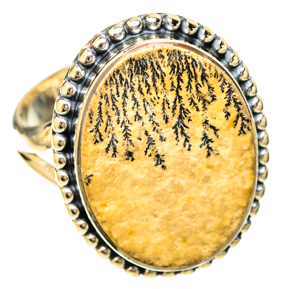 Germany Psilomelane Dendrite Rings handcrafted by Anasilvercos - RING120473 - Photo 2