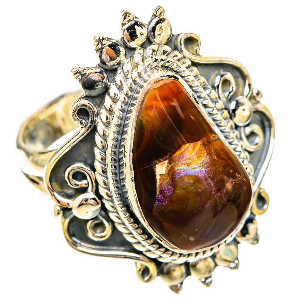 Mexican Fire Agate Rings handcrafted by Anasilvercos - RING120474 - Photo 2