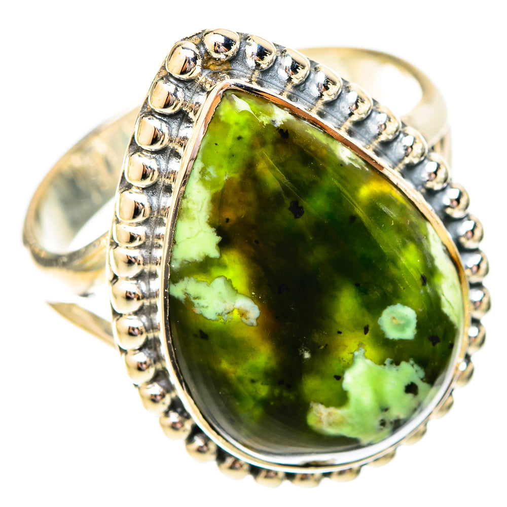 Australian Green Opal Rings handcrafted by Anasilvercos - RING120509 - Photo 2