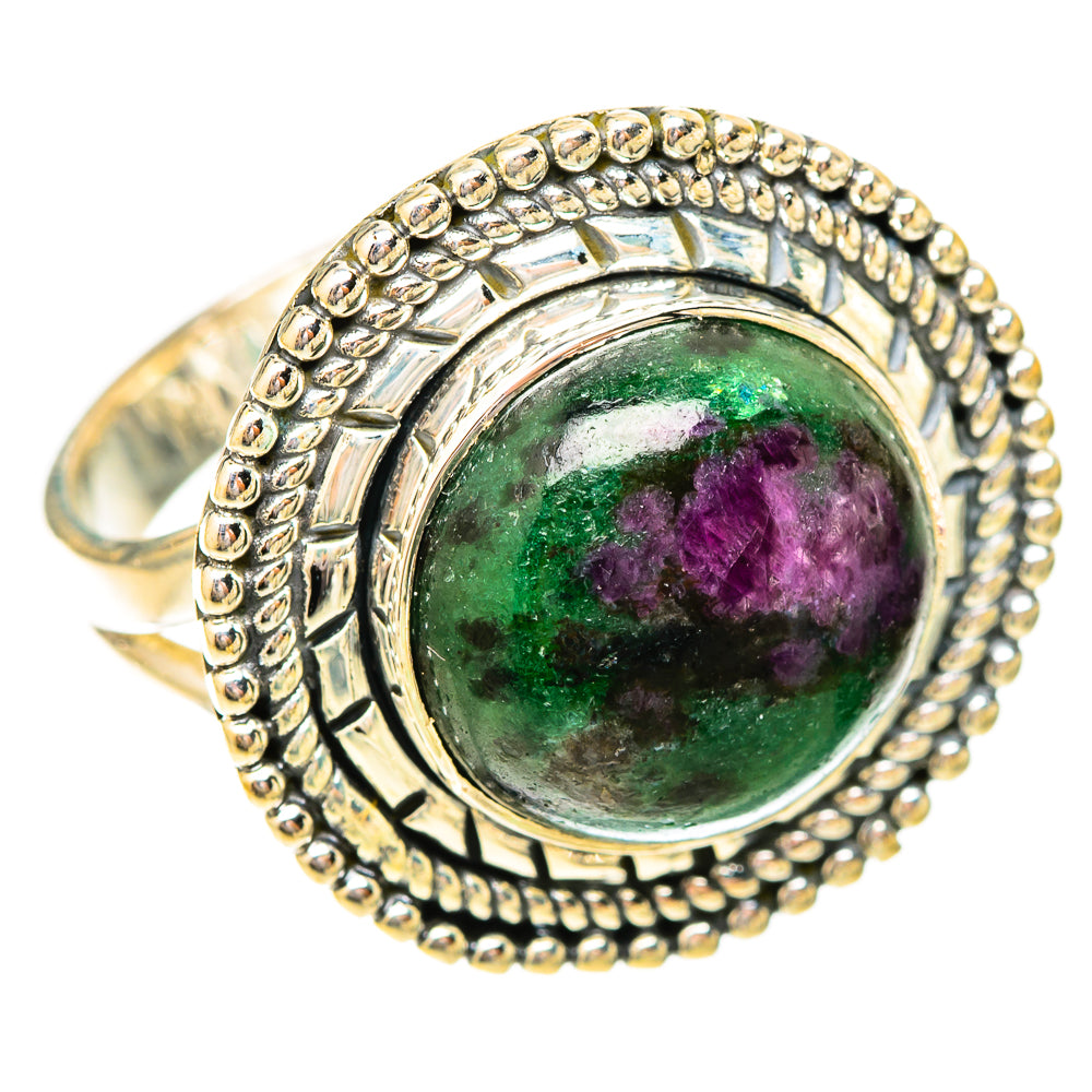 Ruby Zoisite Rings handcrafted by Anasilvercos - RING120510 - Photo 2