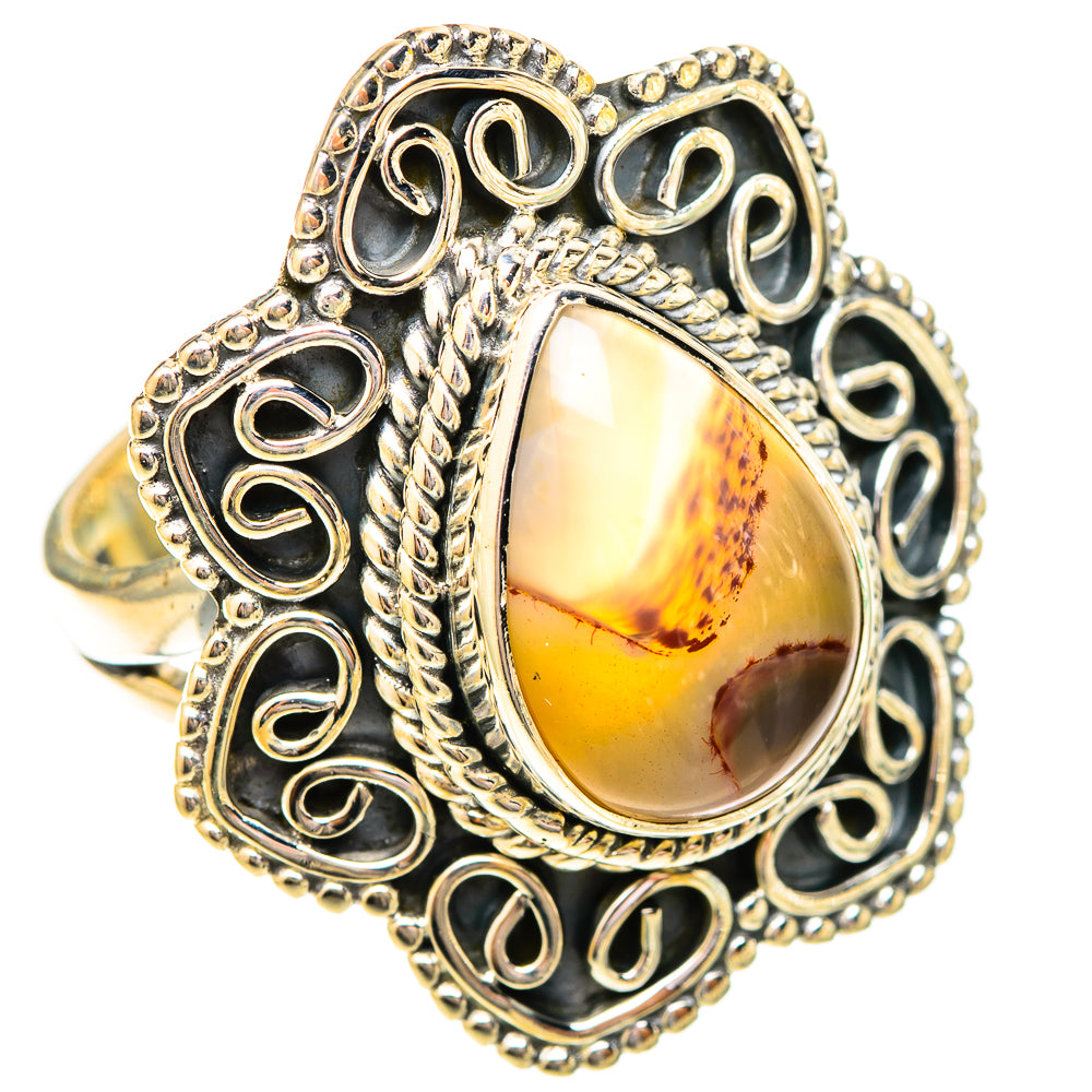 Montana Agate Rings handcrafted by Anasilvercos - RING120512 - Photo 2