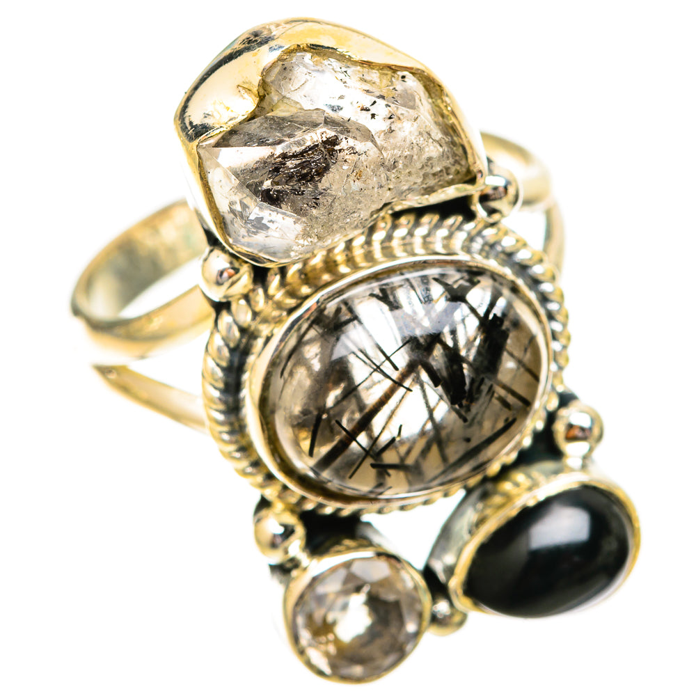 Tourmalinated Quartz Rings handcrafted by Anasilvercos - RING120524 - Photo 2