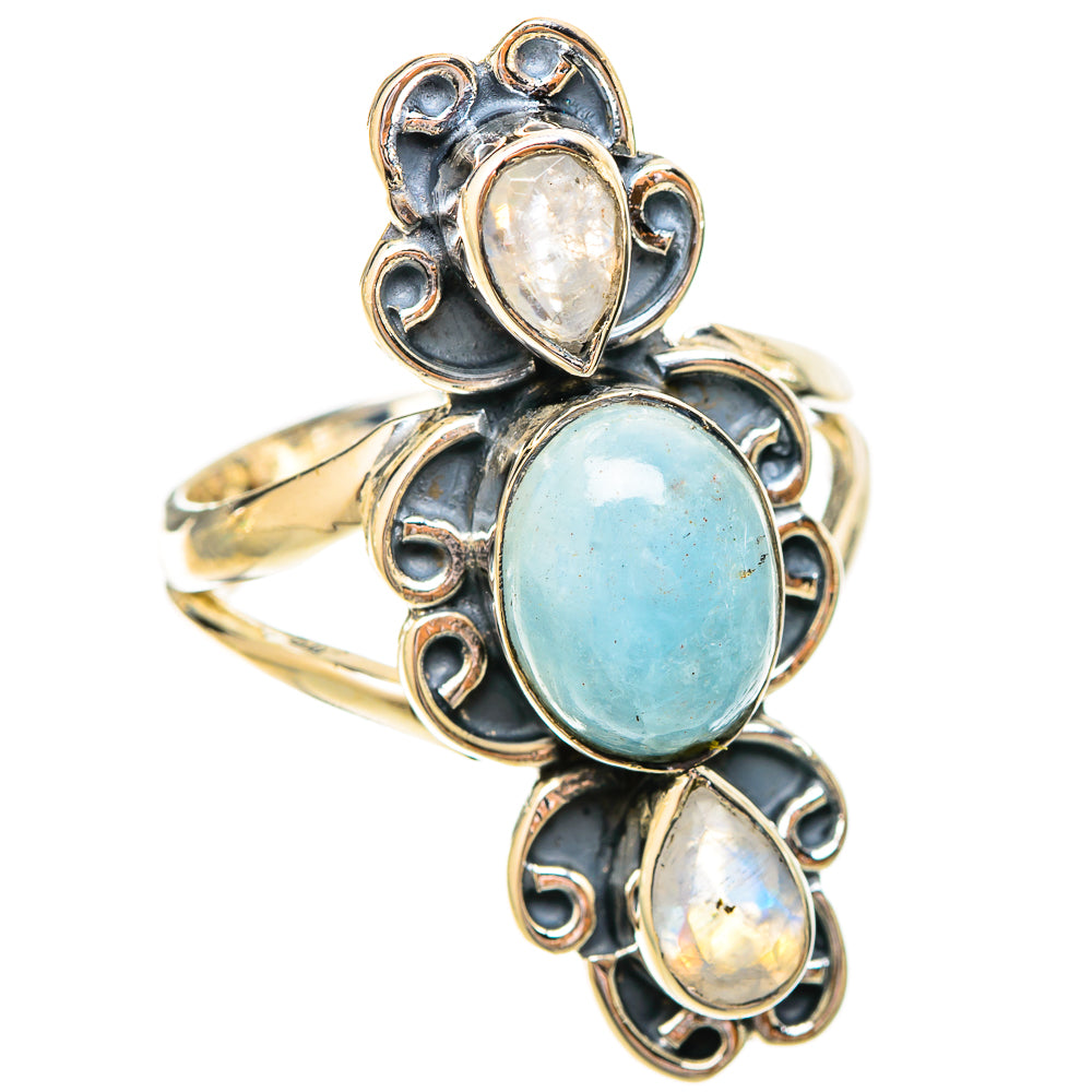 Aquamarine Rings handcrafted by Anasilvercos - RING120535 - Photo 2