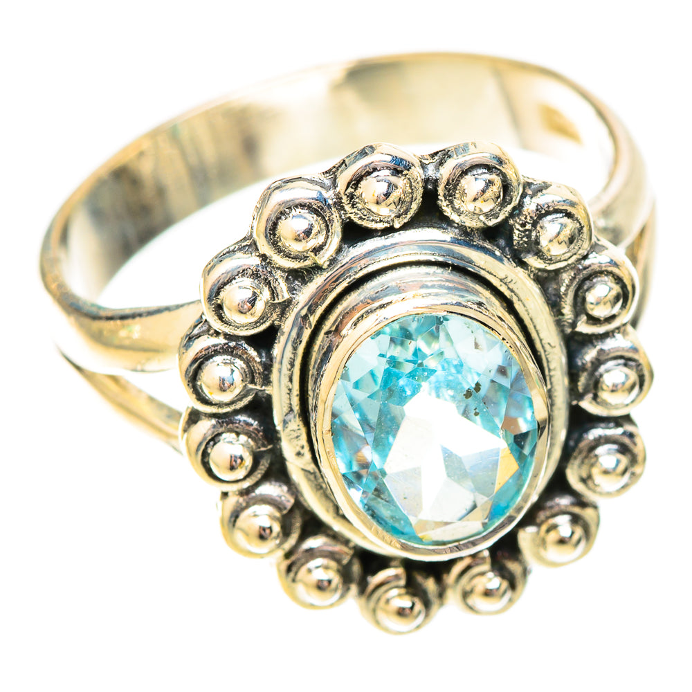 Blue Topaz Rings handcrafted by Anasilvercos - RING120537 - Photo 2