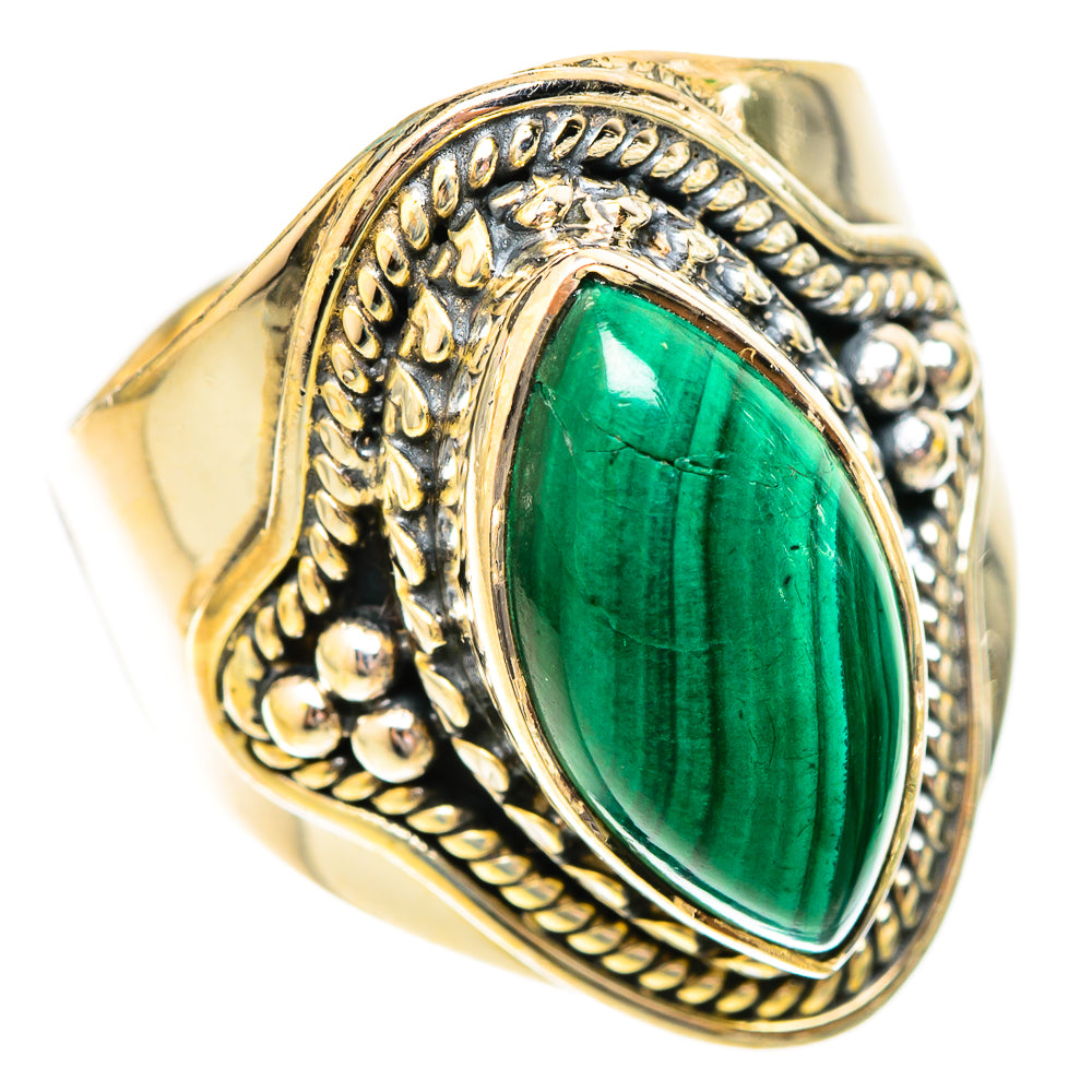 Malachite Rings handcrafted by Anasilvercos - RING120543 - Photo 2