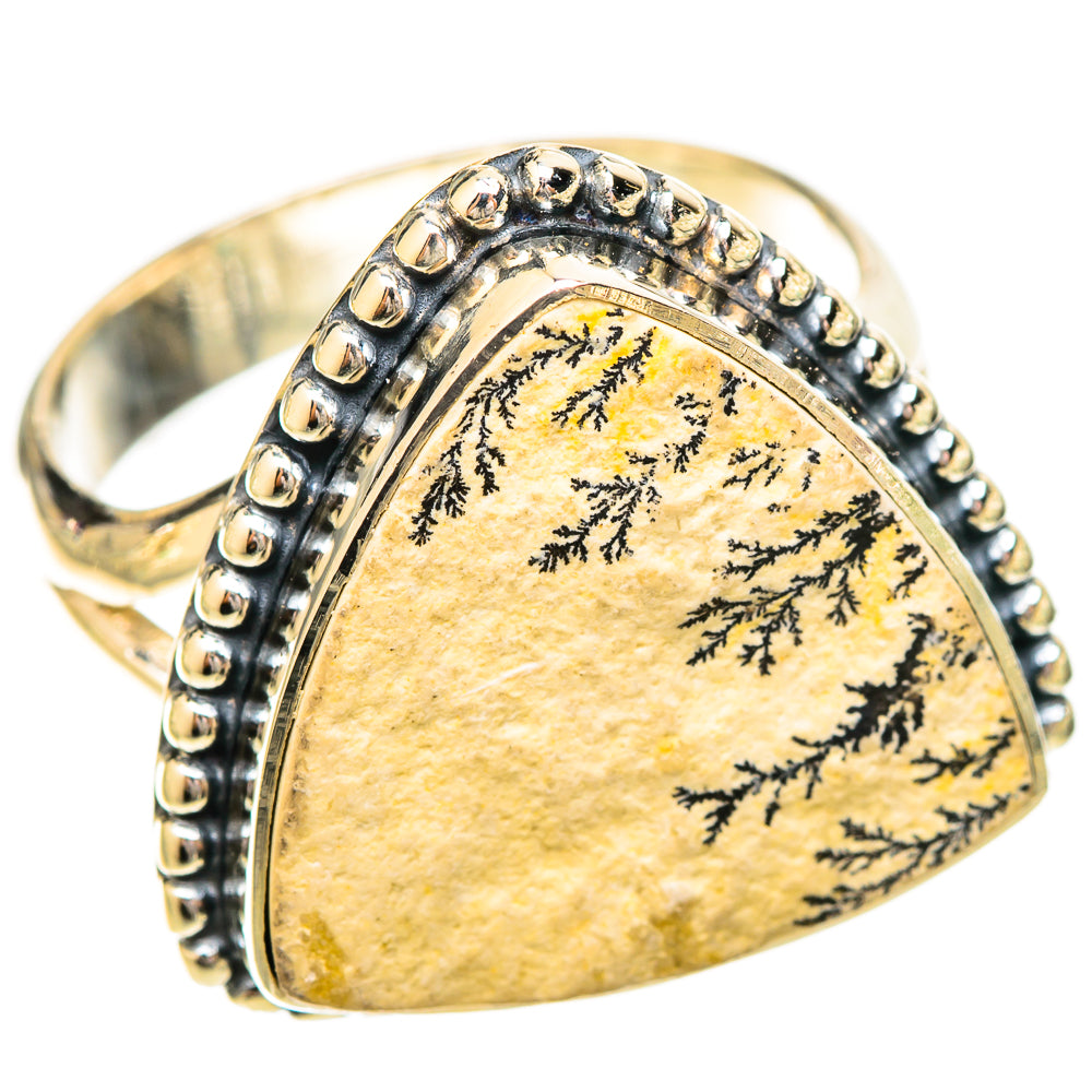 Germany Psilomelane Dendrite Rings handcrafted by Anasilvercos - RING120546 - Photo 2