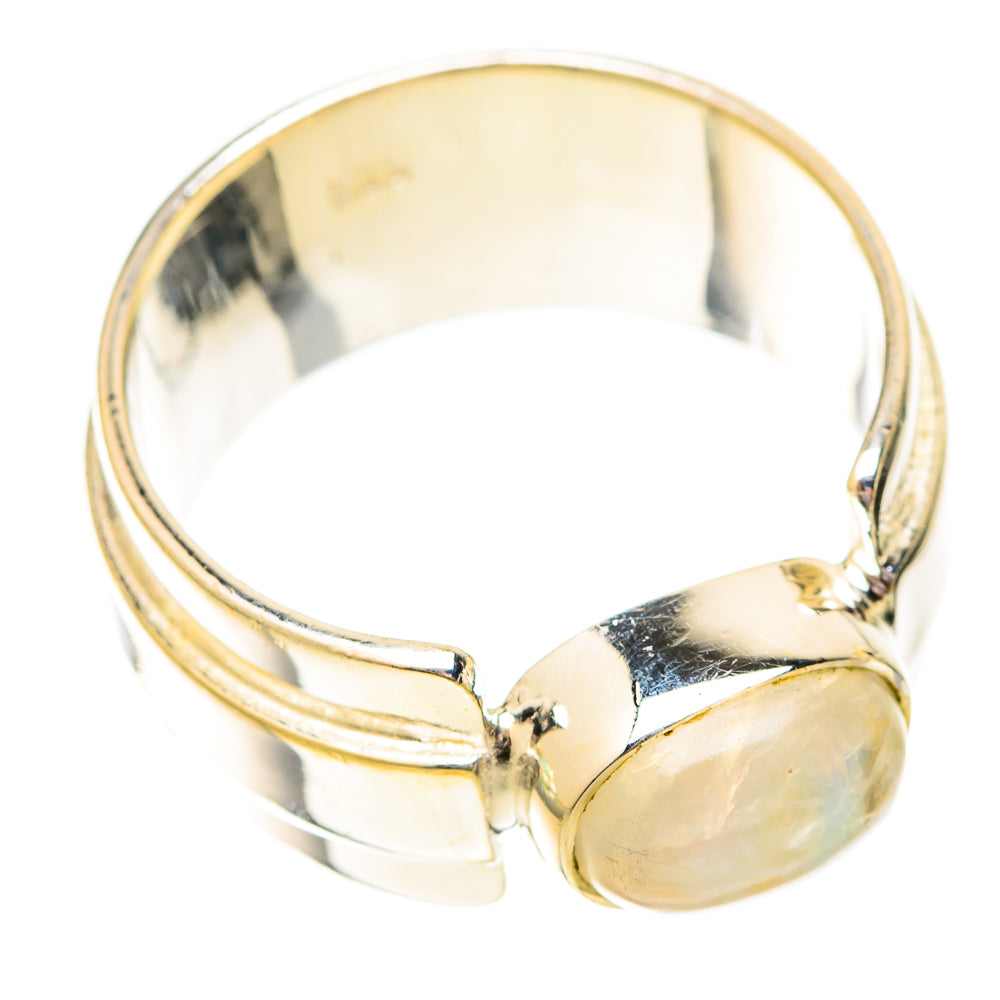Rainbow Moonstone Rings handcrafted by Anasilvercos - RING120561 - Photo 2