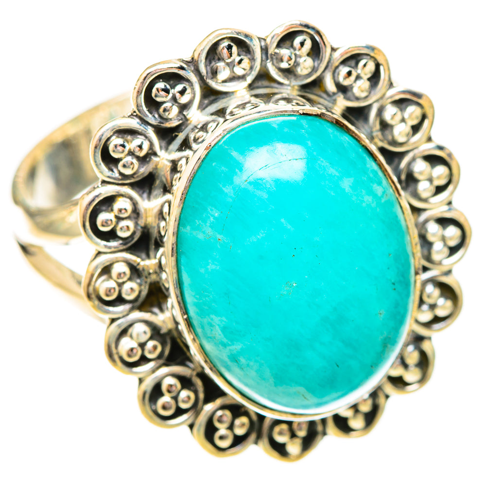 Amazonite Rings handcrafted by Anasilvercos - RING120575 - Photo 2