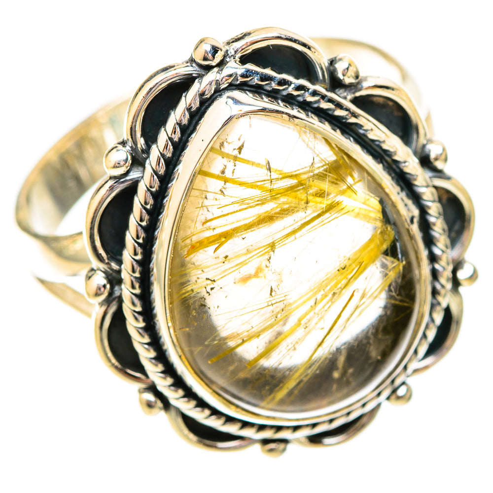 Rutilated Quartz Rings handcrafted by Anasilvercos - RING120591 - Photo 2