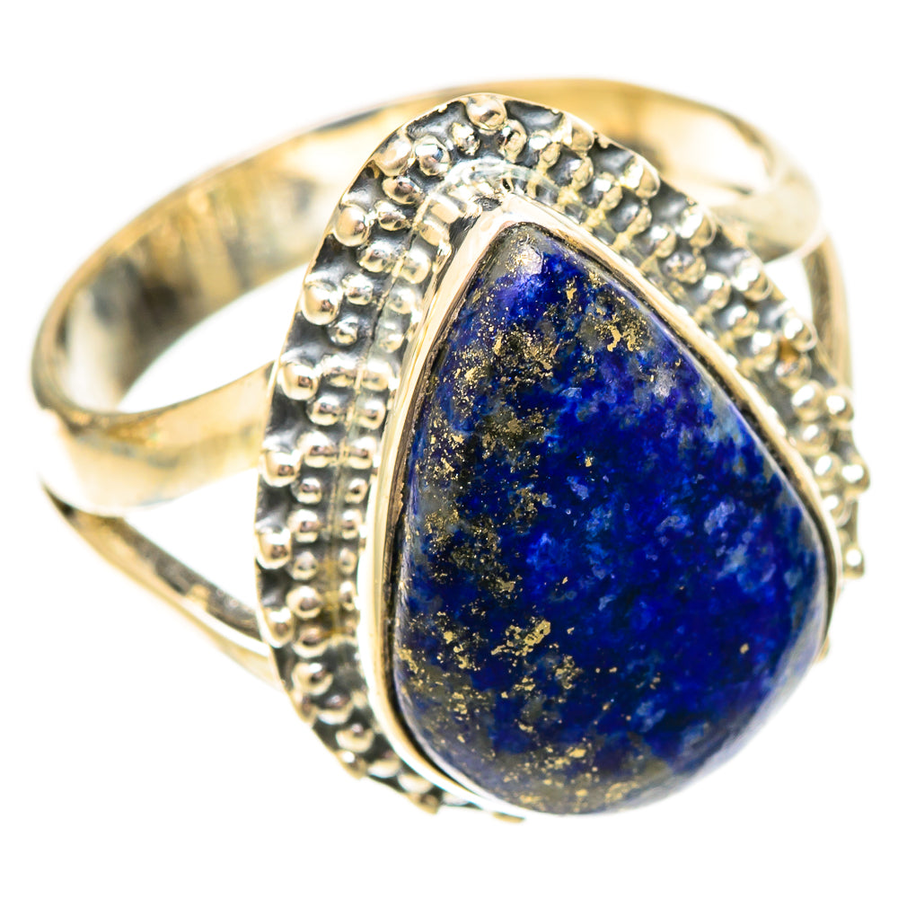Lapis Lazuli Rings handcrafted by Anasilvercos - RING120601 - Photo 2