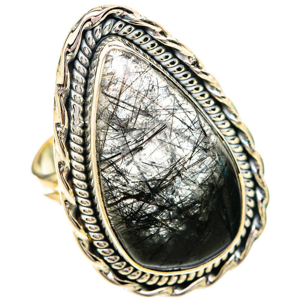 Tourmalinated Quartz Rings handcrafted by Anasilvercos - RING120624 - Photo 2