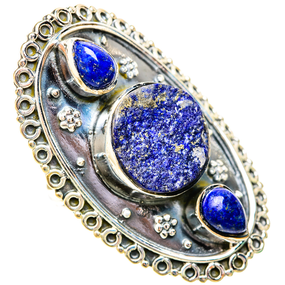 Lapis Lazuli Rings handcrafted by Anasilvercos - RING120641 - Photo 2