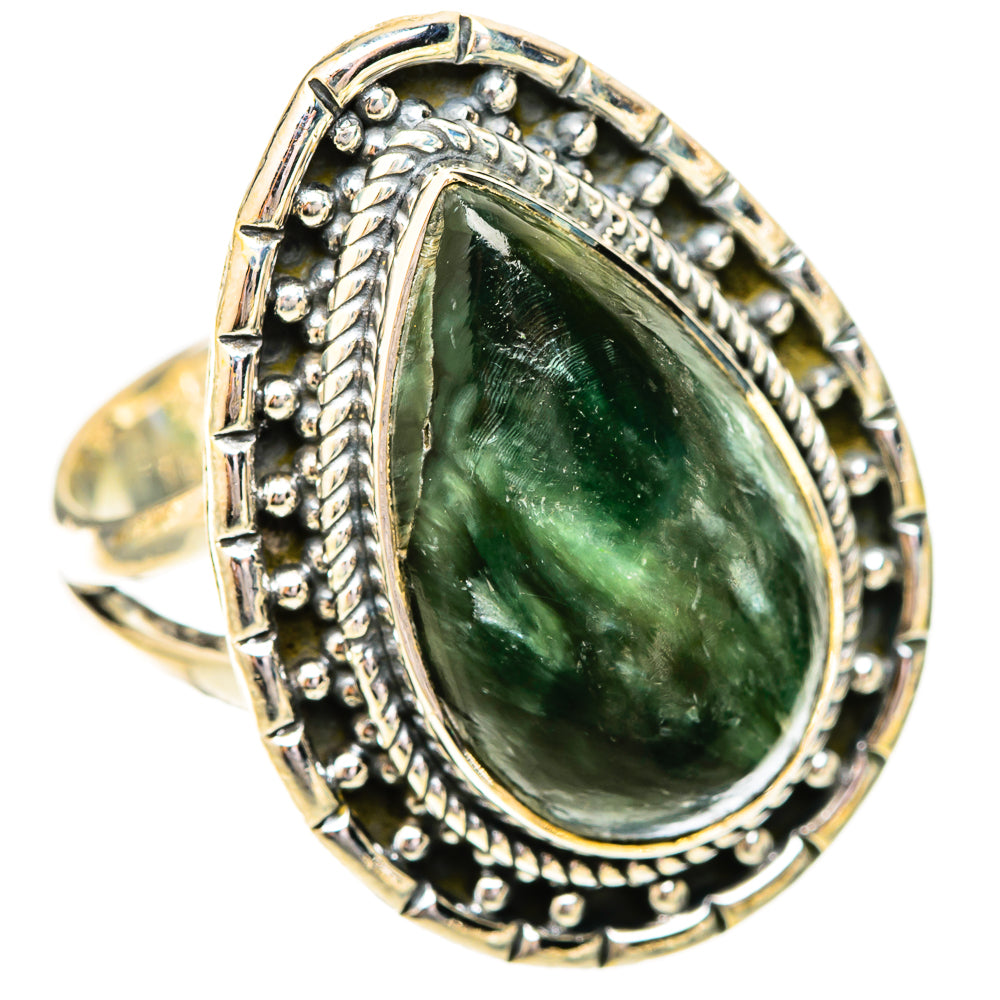 Seraphinite Rings handcrafted by Anasilvercos - RING120656 - Photo 2