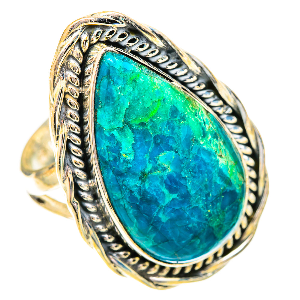 Chrysocolla Rings handcrafted by Anasilvercos - RING120691 - Photo 2