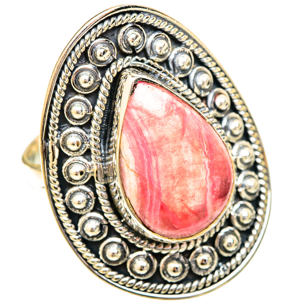 Rhodochrosite Rings handcrafted by Anasilvercos - RING120707 - Photo 2