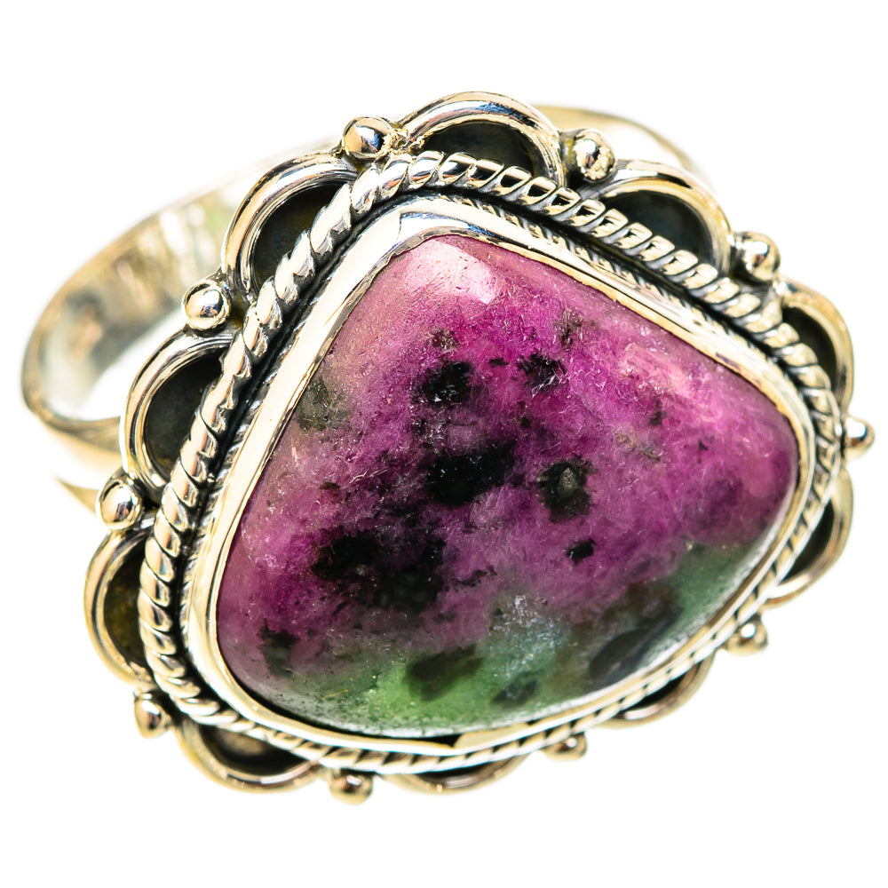 Ruby Zoisite Rings handcrafted by Anasilvercos - RING120786 - Photo 2