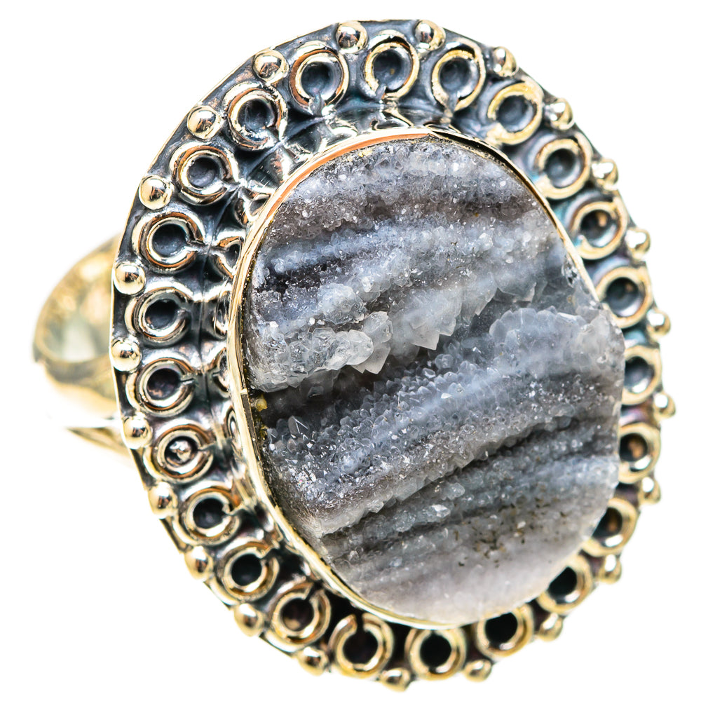 Desert Druzy Rings handcrafted by Anasilvercos - RING120790 - Photo 2