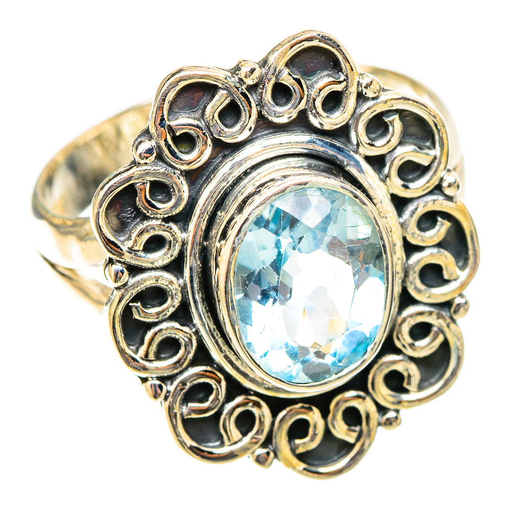 Blue Topaz Rings handcrafted by Anasilvercos - RING120795 - Photo 2