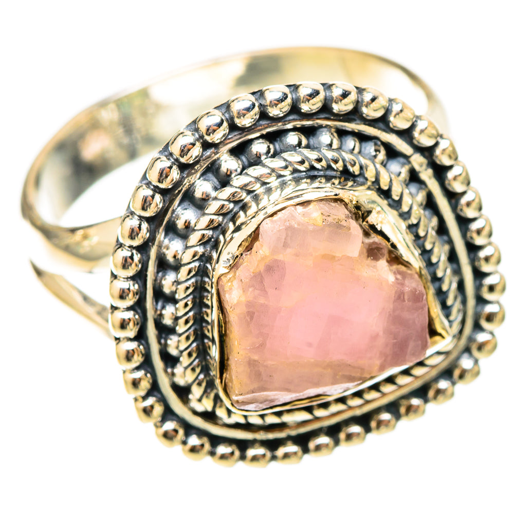 Rose Quartz Rings handcrafted by Anasilvercos - RING120808 - Photo 2