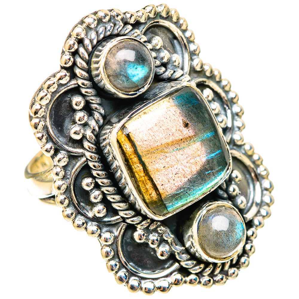 Labradorite Rings handcrafted by Anasilvercos - RING120834 - Photo 2