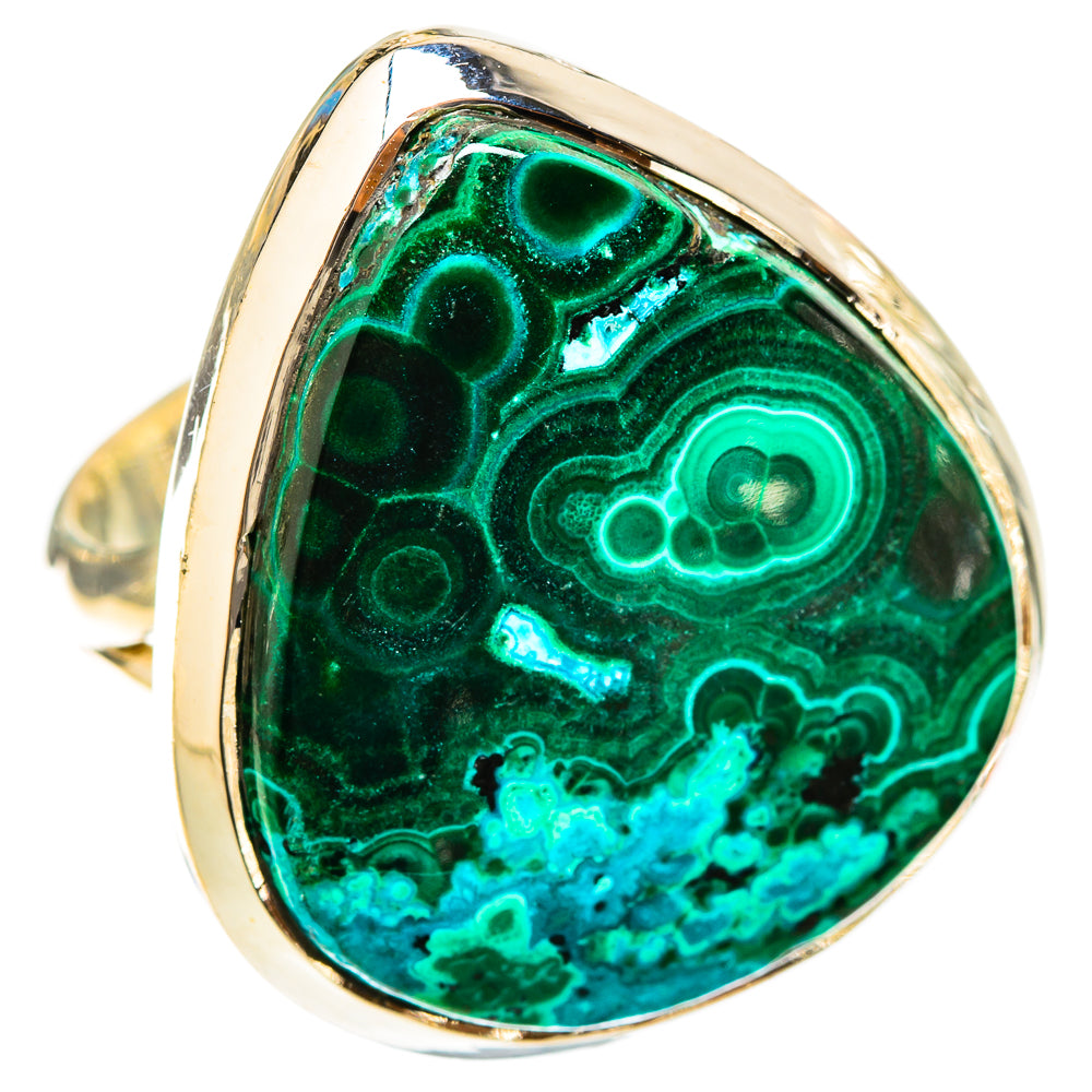 Malachite In Chrysocolla Rings handcrafted by Anasilvercos - RING120839 - Photo 2
